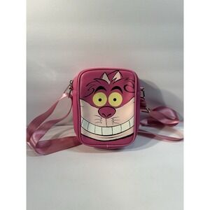 Loungefly Disney Cheshire Cat Crossbody Bag Alice In Wonderland Pink Purse